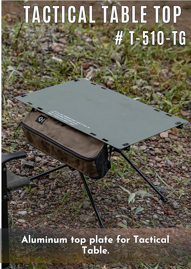 CAMPINGMOON Tactical Table Hard Top Plate for Tactical Table One Khaki T-510-TG