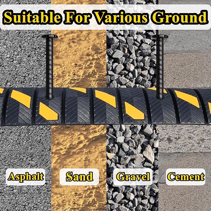 16 Inch Rebar Stakes 10 Pack Heavy Duty Ground Anchors 1/2 Inch Diameter Galvanized Steel Asphalt Anchoring Metal Spikes for Speed Bump Parking Curb and Camping Tent