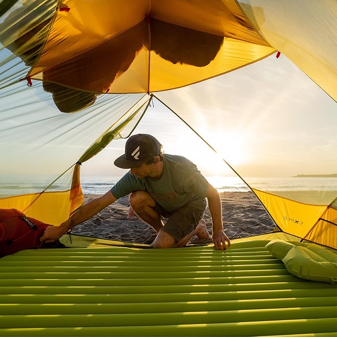 Exped Ultra Series: 1R 3R 6.5R 8R 10R Single &amp Duo - Lightweight Backpacking Mat - Packable and Comfortable - Sleeping Pad with Pumpbag for Self-Inflation