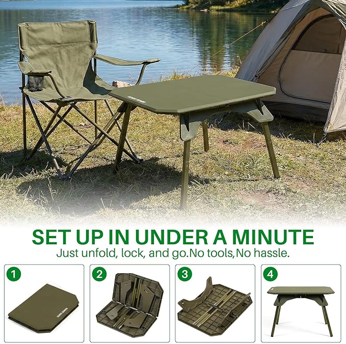 TOPCHANCES Folding Camping Table OutdoorUltralight Aluminum Camping Tables Multifunctional Portable Folding Table with Carrying Bag for Holiday Festival Camping Travel Picnic Grilling