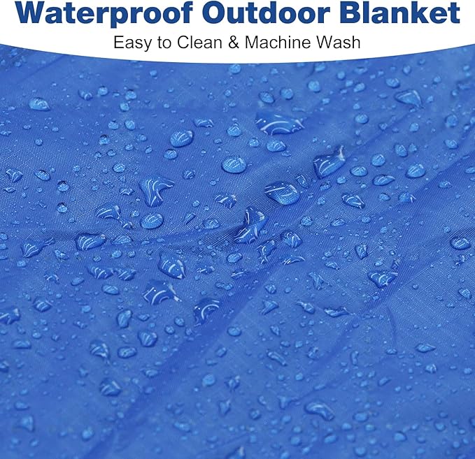 Outdoor Waterproof Camping Blanket Foldable Fleece Stadium Blanket for Outdoor Sports Event Camping Picnics
