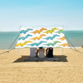 Repetitive Dinosaurs Camping Sun Shelter Beach Tent Portable Beach Sun Shade Outdoor Canopy for Camping Trips Fishing Picnic