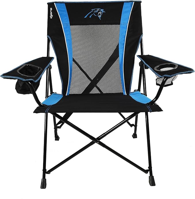 Kijaro Dual Lock Pro Sports Fan Folding Chair 26 L x 35.5 W x 37 H Carolina Panthers