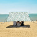 ALAZA Delicate Daisy Flower Beach Tent Sun Shelter UPF50+ Protection Beach Shade Canopy w/ 4 Sandbags for Outdoor Camping Fishing Backyard Fun Picnic 10x9 ft