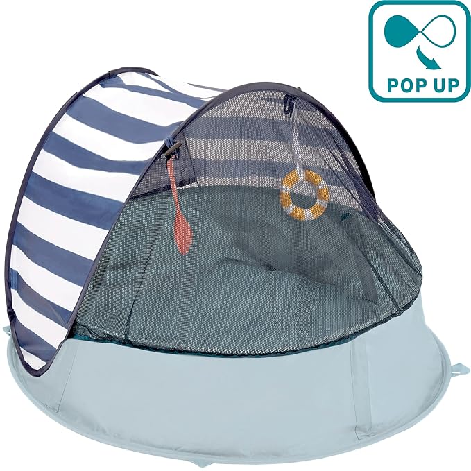 Babymoov Aquani Tent &amp Pool 3 in 1 Pop Up Tent Kiddie Pool and Play Area (Summer 2024 Essential) Marine One Size