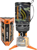Jetboil Flash Portable Fast Boil Stove for Camping and Backpacking with 1-Step Auto Ignition Propane/Isobutane Burner with Cooking Cup