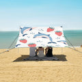 Dolphin Strawberry Camping Sun Shelter Beach Tent Portable Beach Sun Shade Outdoor Canopy for Camping Trips Fishing Picnic