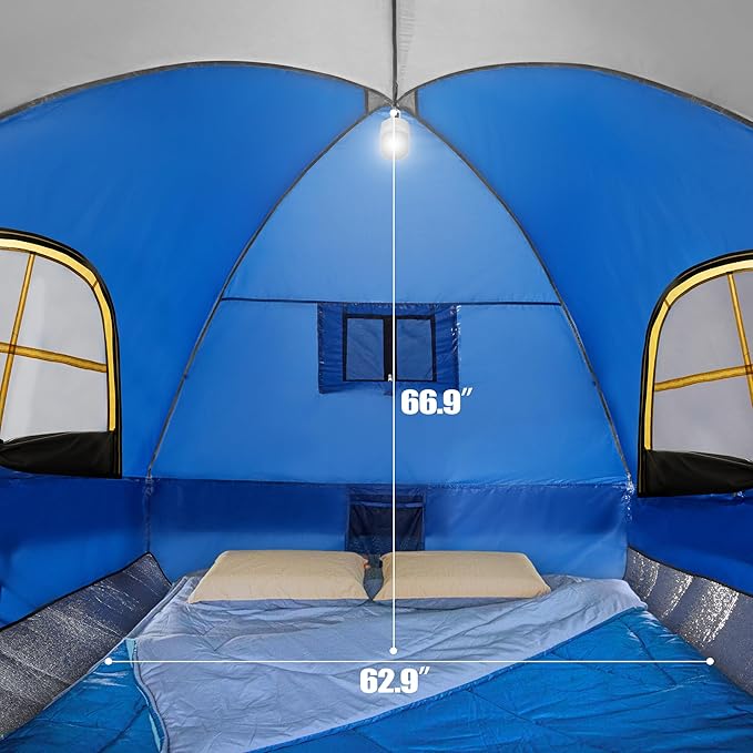 Pickup Truck Tent Waterproof PU2000mm Double Layer for FT Truck Bed Portable Bed Tent for Camping
