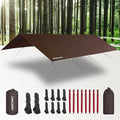 Waterproof Camping Tarp - 10X16.4ft Hammock Rain Fly Ultralight &amp Portable &amp UV Protection Backpacking Tarp Multifunctional for Outdoor Adventure Hiking Tent Hammock