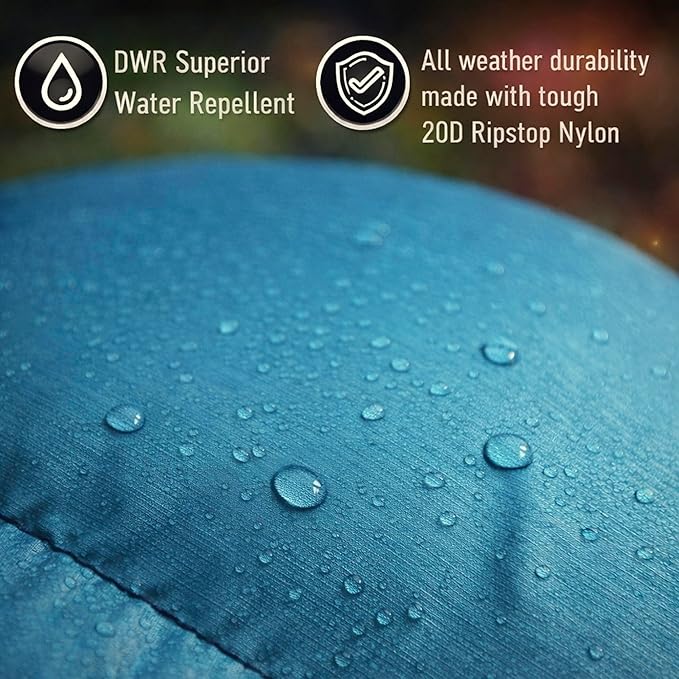 PW700 Extra Large Double Insulated Outdoor Camping Blanket | 2X Puffy Warm Packable Weatherproof Durable and Lightweight | Top Quilt for Hiking Backpacking Stadium Events Picnics