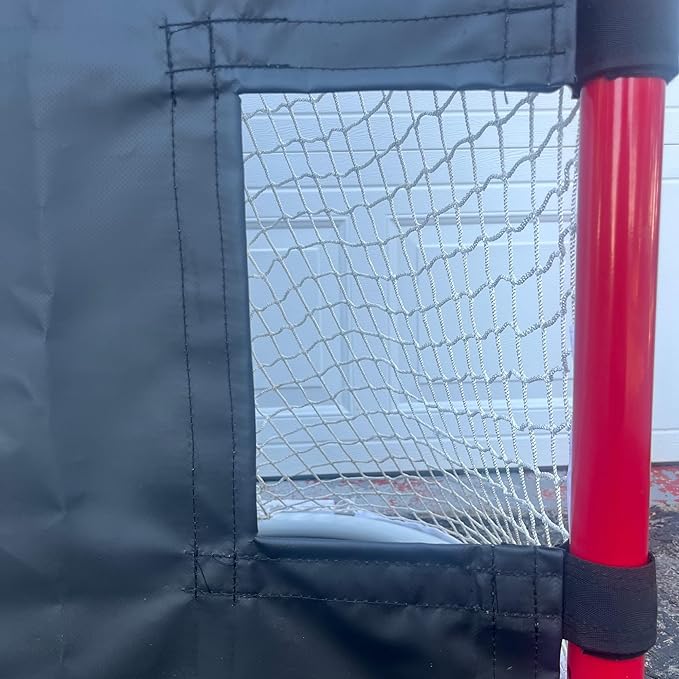 Shooting Tarp – Heavy Duty Vinyl Target for 6x4 Net – Shooter Tutor for Slap and Wrist Shot Training – Home Garage Ice or Driveway – Easy Setup – Made in USA