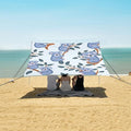 Cartoon Little Koalas Camping Sun Shelter Beach Tent Portable Beach Sun Shade Outdoor Canopy for Camping Trips Fishing Picnic