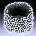 XURISEN 403FT 1000 LED String Lights Outdoor Green Wire Christmas Lights 8 Modes &amp Timer Waterproof Fairy Lights Plug in for Party Wedding Yard Garden Indoor/Outdoor Decorations(Cool White)