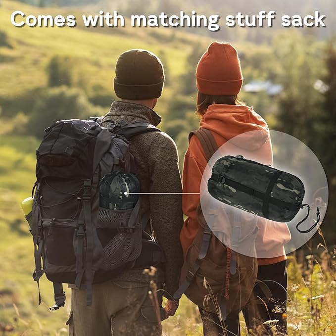 Mirzoyan Woobie Blanket Military Poncho Liner Camo Insulated Camping Woobie Blanket for Outdoor Hiking Survival Hunting