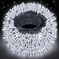 Outdoor Fairy Lights Waterproof Plug in String Lights F8 Upgraded with 8 Modes Timer 98Ft 200 Twinkle LED Outdoor &amp Indoor Decor for Garden/Patio/Yard/Wedding/Holiday Party