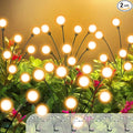 Vibrant Solar Garden Lights Ultra Bright Solar Powered Firefly Lights Outdoor Waterproof High Flexibility Starburst Swaying Light 8 LED Landscape Lighting Decorative for Pathway Patio Yard