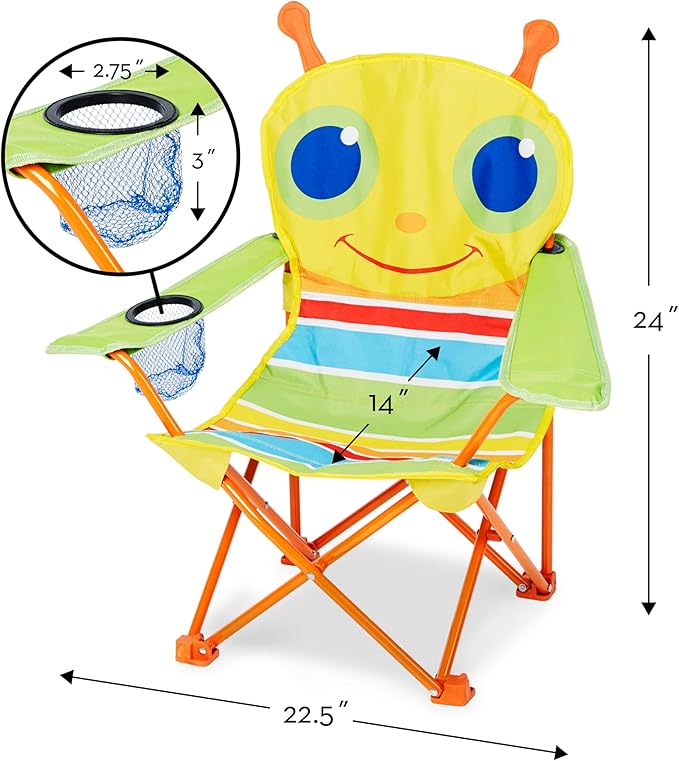 Melissa &amp Doug Sunny Patch Giddy Buggy Folding Lawn &amp Camping Chair (Frustration-Free Packaging)