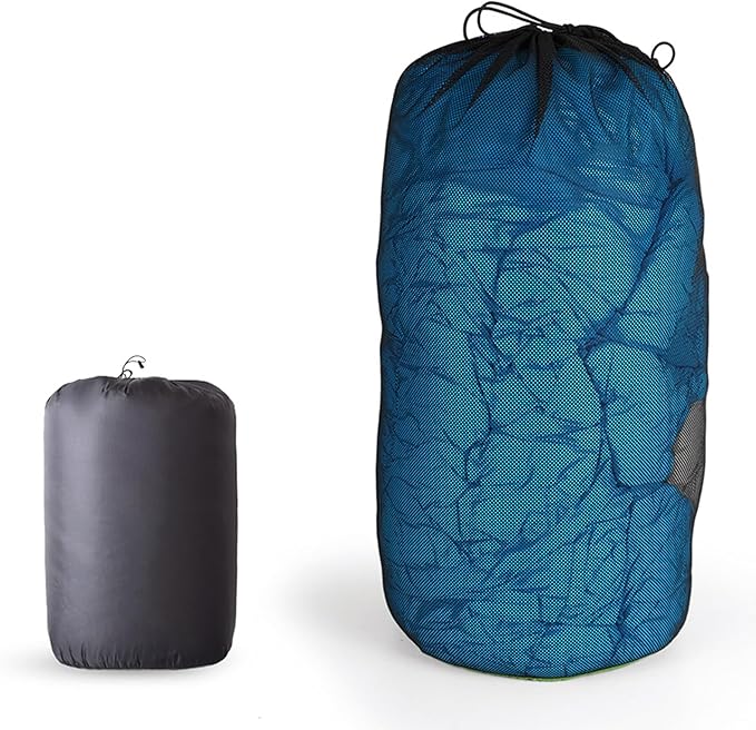 Down Sleeping Bag for Adults 4 Season Envelope with Arm Holes Wearable for Backpacking Camping Compact Move Freely While Wearing