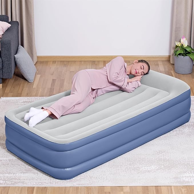 Bestway Tritech Air Mattress Twin 18” with Built-in AC Pump