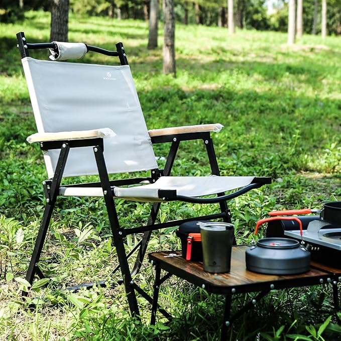 ROCK CLOUD Portable Folding Camping Chair Low Beach Chairs for Camp Lawn Hiking Sports Hunting