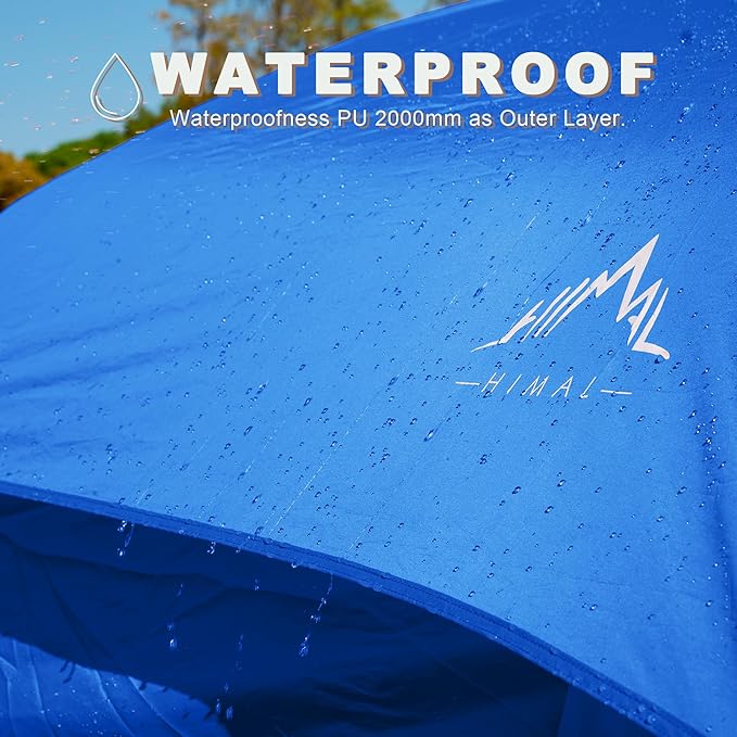 Tents for Camping Waterproof 10 Person Family Tent with Double Layer &amp 4 Large Mesh Windows Weather Resistant Easy Setup 2 Room Big Tent for Music Festival Parties 18 X 9 X 6.8Ft