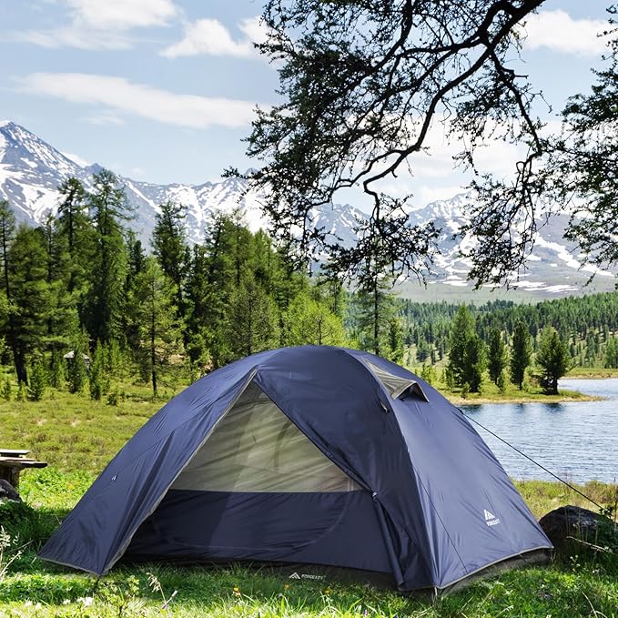 Forceatt Camping Tent 2/3/4 Person Professional Waterproof &amp Windproof Lightweight Backpacking Tent Suitable for OutdoorHikingCamping Mountaineering and Travel