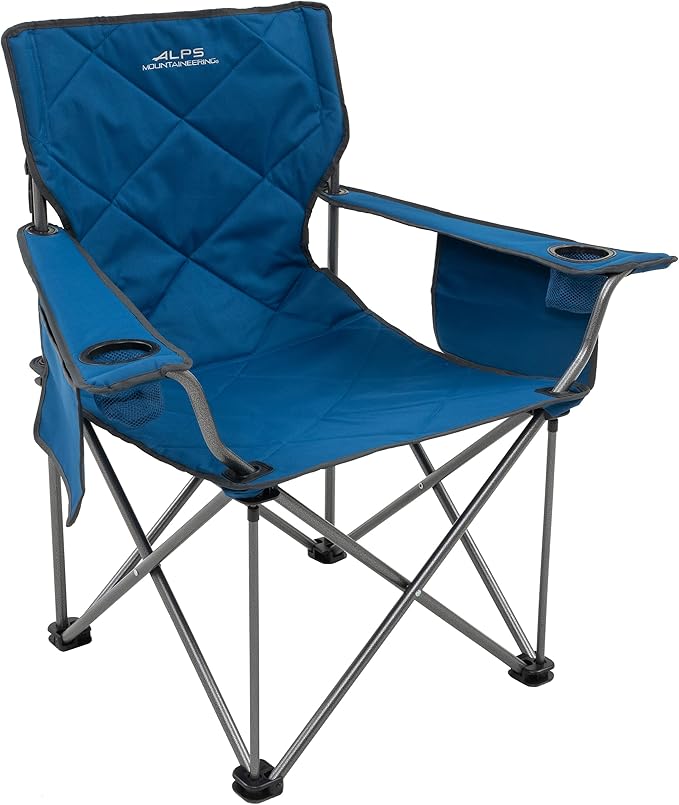 ALPS Mountaineering King Kong Camping Chairs for Adults with Mesh Cup Holders and Pockets Built Durable and Reliable with Compact Foldable Steel Frame