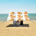 ALAZA Animal Duck Beach Tent Sun Shelter UPF50+ Protection Beach Shade Canopy w/ 4 Sandbags for Outdoor Camping Fishing Backyard Fun Picnic 10x9 ft