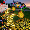 Butterfly Solar Watering Can Lights Outdoor Waterproof Garden Lanterns with Shepherd Hook Solar Garden Decor for Yard Outdoor Landscape Pathway Gift for Women Mom GrandmaChristmas Gifts 2 Pack