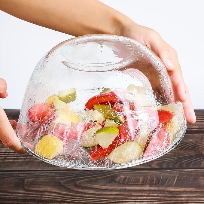 Plastic Food Wrap With Slide Cutter 18Wide 2000Feet Long 3000 Square Feet Home And Commercial Use Food Service Thick and Durable Enough For Daily Life