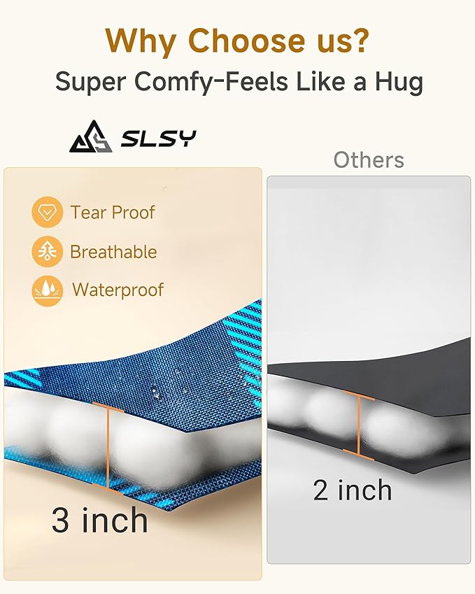 Slsy Oversized Heated Camping Chair Heavy Duty Folding Chair 500 lbs Support with Padded Seat Portable for Camping Outdoor Sports Patio &amp Picnics