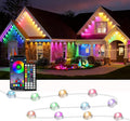 RGB Permanent Outdoor Lights 500FT LED Eaves Lights with Smart App Remote Control IP67 Waterproof Music Sync Timing Function for Christmas Party All Holiday Decorations