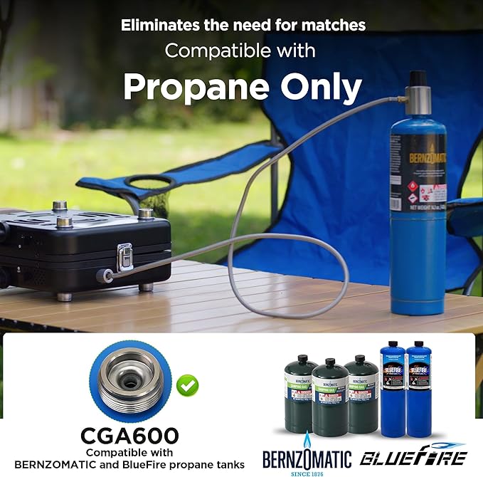 Propane Gas Stove 17500 BTU 2 Burner Folding Portable Camping Stove with Carrying Bag Built to Last Camp Stove for Camping Car Travel Yard Parties Outdoor Cooking Backpacking Grill Propane