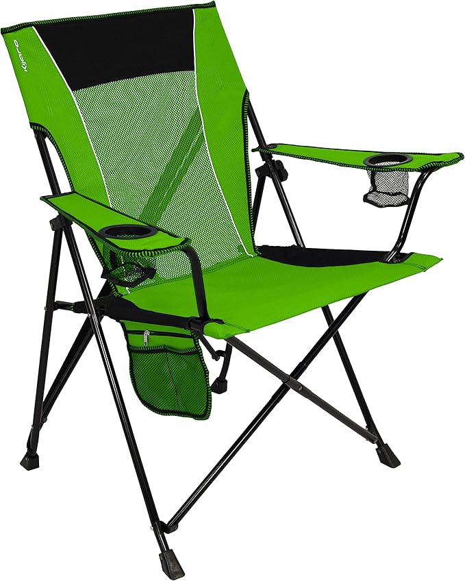 Kijaro Dual Lock Portable Camping Chairs - Enjoy the Outdoors with a Versatile Folding Chair Sports Chair Outdoor Chair &amp Lawn Chair - Dual Lock Feature Locks Position – Ireland Green