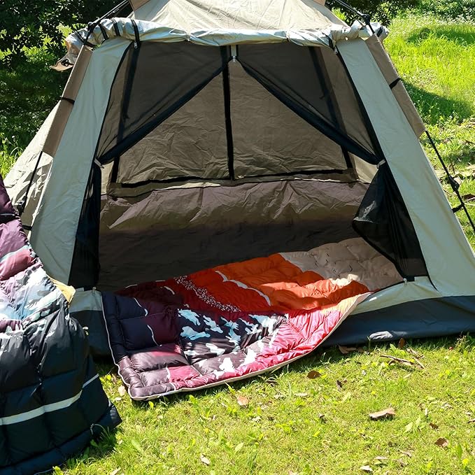 Down Camping BlanketWarm Puffy Lightweight Camp Blanket Outdoor Travel Quilt for SleepStadium Hiking &amp Festivals | Water Resistant Packable &amp Compact