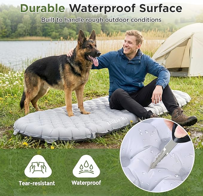 Elegear CumbreX™ Sleeping Pad for Camping with 9 R-Value Ultralight Camping Sleeping Mat for All Seasons Insulated Backpacking Sleeping pad Durable Camping Mattress for Outdoor Hiking Tent