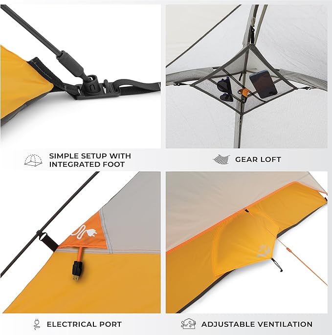 CORE Tent for Family Camping Hiking and Backpacking | 3 Person / 4 Person / 6 Person / 9 Person Person Dome Camp Tents with Included Tent Gear Loft for Outdoor Accessories