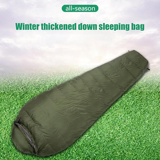 Winter Camping Cocoonn - Down Filled Thermal Sack Adult Outdoor Bedroll Lightweight Insulated Rest Gear Waterproof Cold Climate Slumber System Backpacking Overnight Warmth Solution | for Hiking