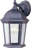 Maxim Cast-One Light Outdoor Wall Mount in Early American Style-8 Inches Wide by 12 inches high-Rust Patina Finish