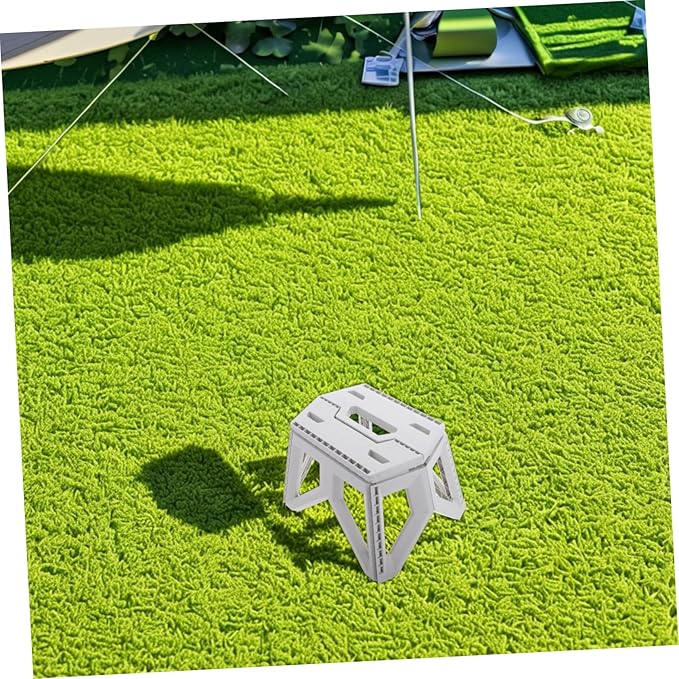 PRETYZOOM Outdoor Folding Stool Compact Camping Chair Portable Folding Seat Step Stool for Adults Boys and Girls