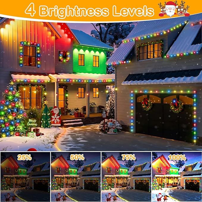 Decute 300LED Christmas Tree Lights Fairy String Light 99FT Green Copper Wire Warm White and Multicolor Dimmable with Remote UL Cerficated Twinkle Lights for Party Wedding Indoor Outdoor Decor