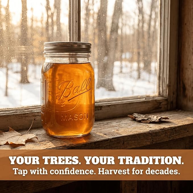 SAP HAPPY Maple Sap Spiles (50 Count) 5/16 Ecolo Taps for Maple Trees Maple Syrup Spile Tree Saver Spouts (50 Count)