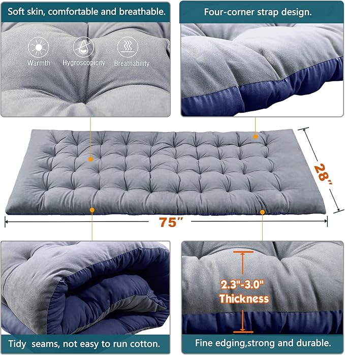 Barbella Folding Camping Cot Folding Cot Camping Cots for Adults Portable Sleeping Cot with Mattress Foldable Outdoor Bed Camp Cots Guest Bed with Carry Bag for Home Office &amp Outdoor Use