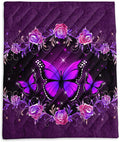 Axolotl Purple Butterfly Camping BlanketRoses Floral Lightweight Puffy Camping BlanketGlitter Starry Portable Outdoor BlanketMagical Waterproof Blanket for Cold Days Plane Picnic Beach Backpacking
