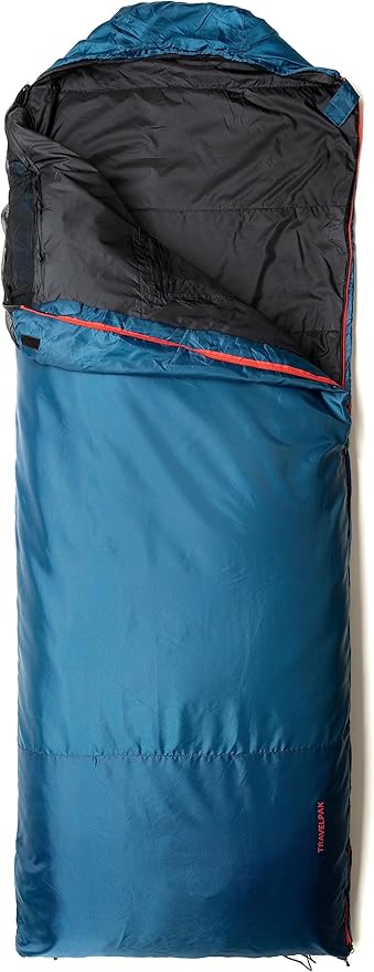 Snugpak Travelpak Traveler Sleeping Bag with Mosquito Net Lightweight Petrol Blue