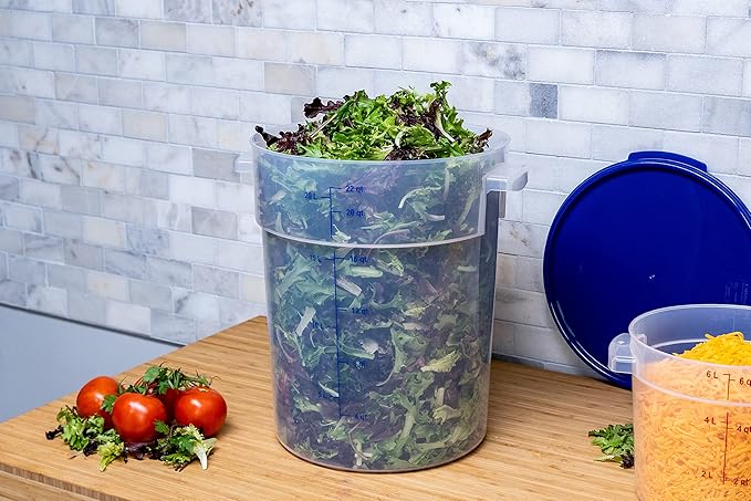 Carlisle FoodService Products None Container 22 Quart (Pack of 6) Clear