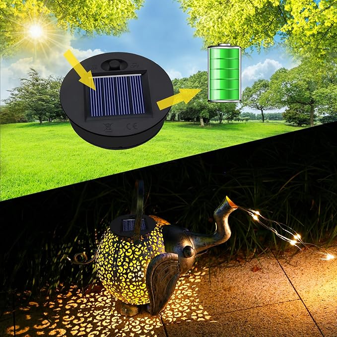 4 Pack Solar Light Replacement Top(Top Size 2.76inch Bottom Size 2.36 inch) Waterproof Solar Lanterns Replacement top for Outdoor DIY Hanging Lanterns(Warm White)