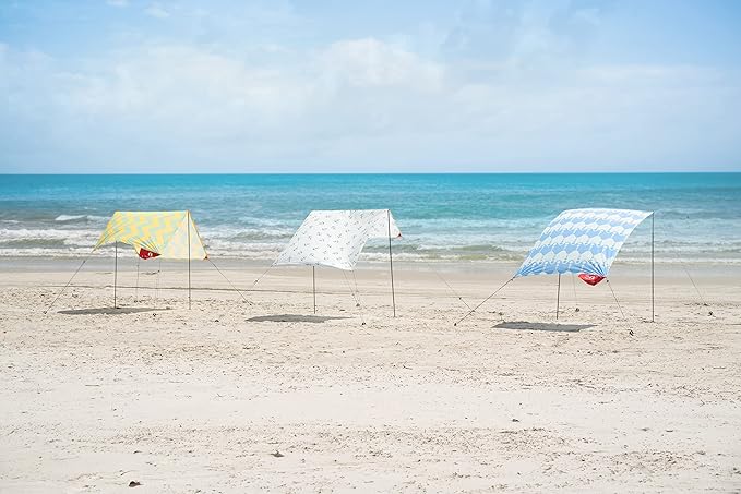 Red Suricata Teepee Beach Tent &amp Beach Canopy for 1-2 Persons UPF50 Sun Beach Shade Sunshade with 2 Aluminum Poles &amp Crossbar 4 Robust Ground Anchor Screws - Compact &amp Lightweight (Canc