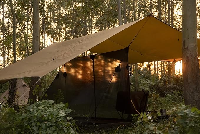 OneTigris Solo Mesh Tent Ultralight Screen House with 3000 Waterproof Bathtub Floor for Camping Hiking Backpacking Traveling Fishing Patio