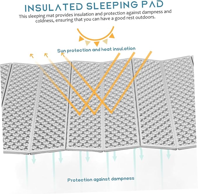 Insulated Moisture Pad Camping Gear Portable Sleeping Mat for Backpacking Thermal Camping Mattress